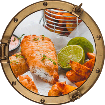 Fish and Chips et sauce épicée