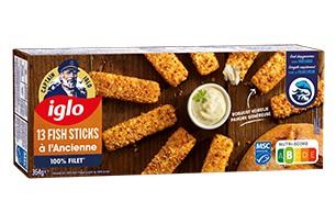emballage fish sticks à l'Ancienne de captain iglo
