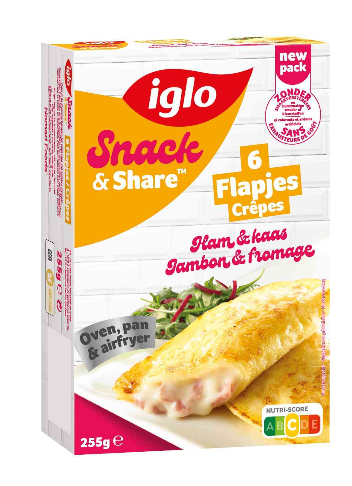 crepes au jambon et au fromage