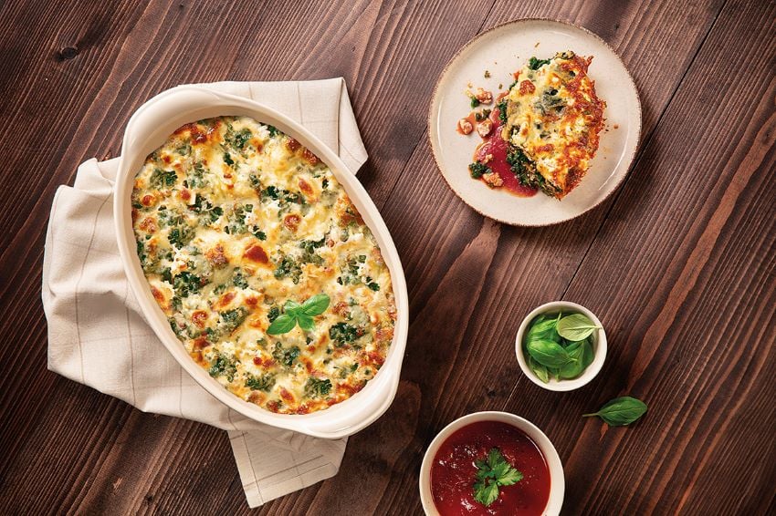 Lasagnes épinards ricotta et tomates&nbsp;