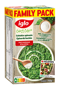 Gehakte spinazie met roomsaus 800g WWF