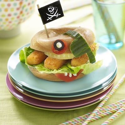 Bagel de pirates aux Fish Sticks iglo