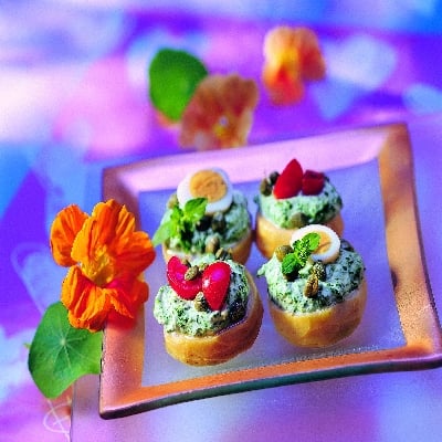 Fonds d'artichauts farcis aux épinards 