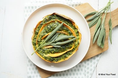 Mind Your Feed - Spinazie ricotta taart 