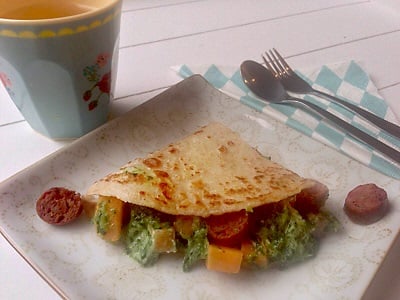 Lady Lemonade - Crêpe salée aux épinards